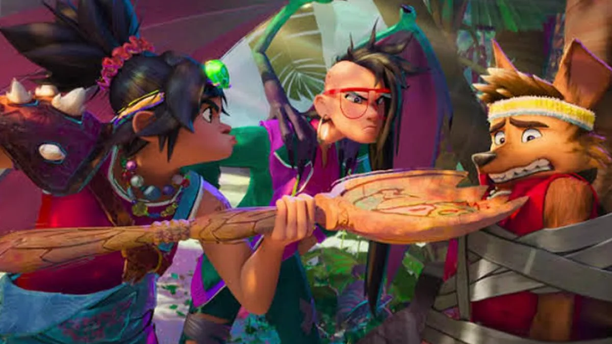 A still from the animation film Forgotten Island