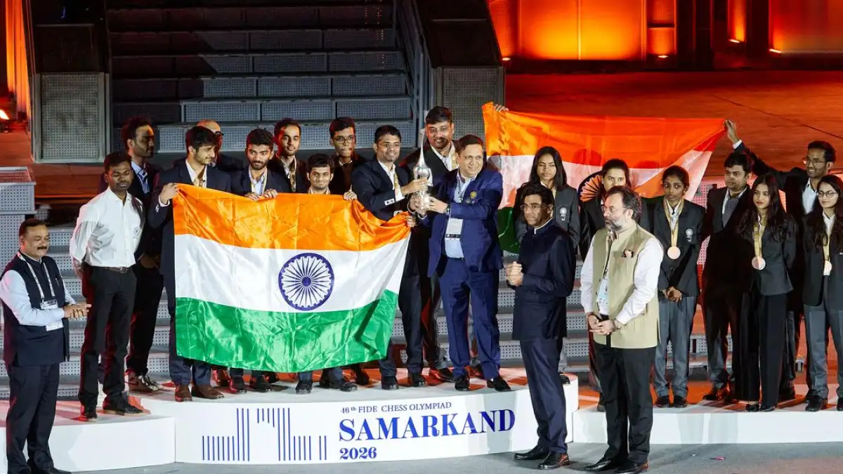 Chess players competing at the Olympiad