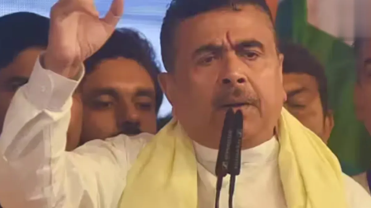 Politician speaking at a press conference