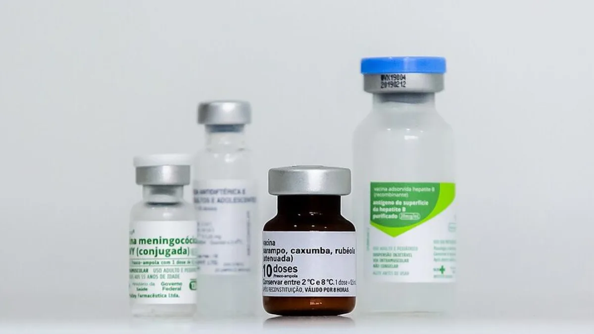 Healthcare professional administering a vaccine