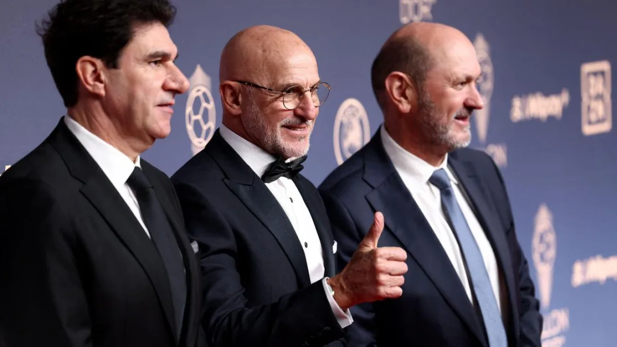 Football players and celebrities attending an awards ceremony