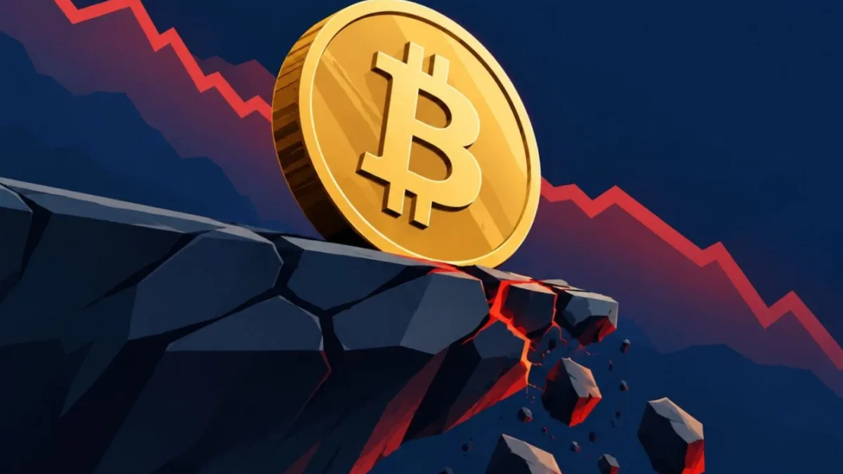 A graph showing Bitcoin's price volatility