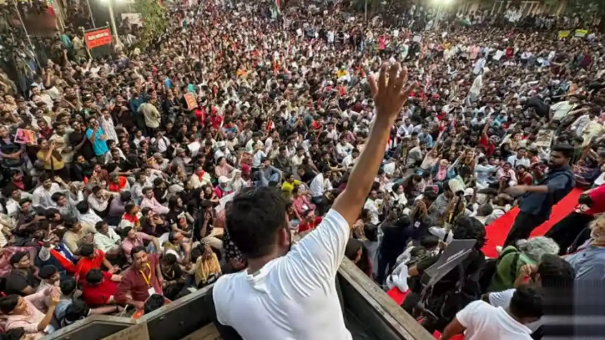 Protesters gathering at Jantar Mantar