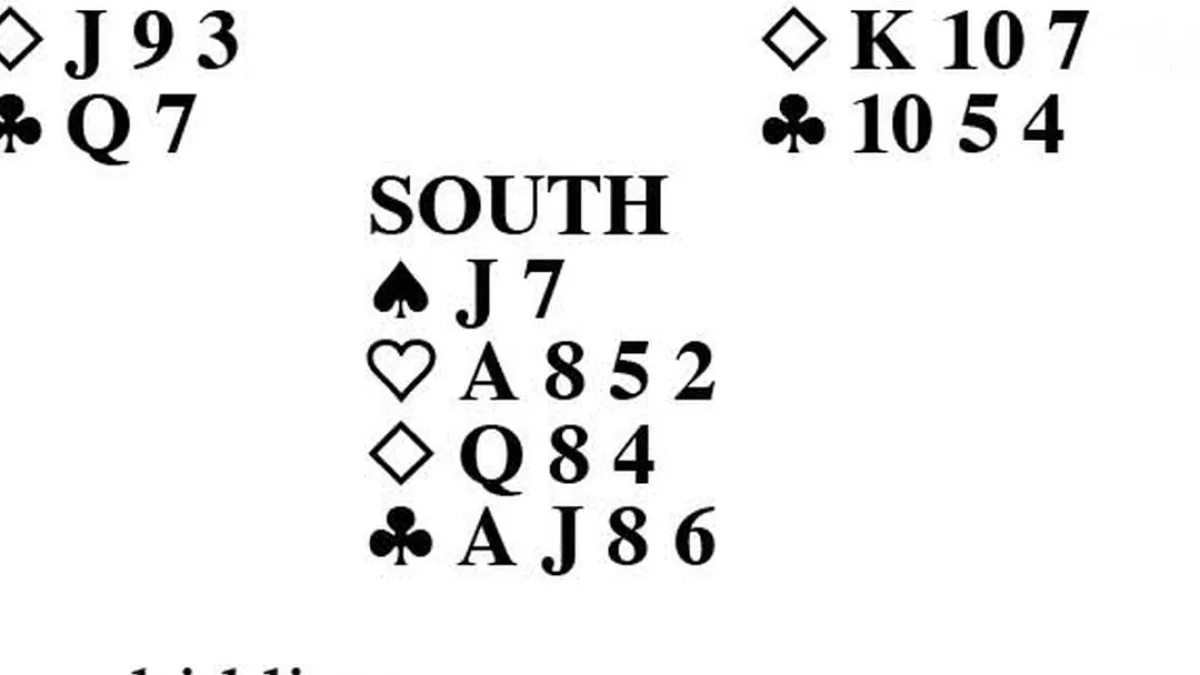 Bridge players competing in a tournament