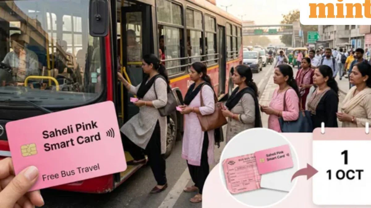Woman holding a smart card during a commute