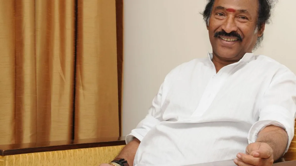 Tamil music director Deva in a recording studio
