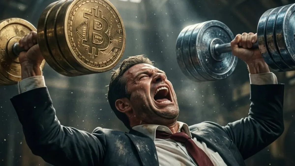 Crypto trader analyzing market trends