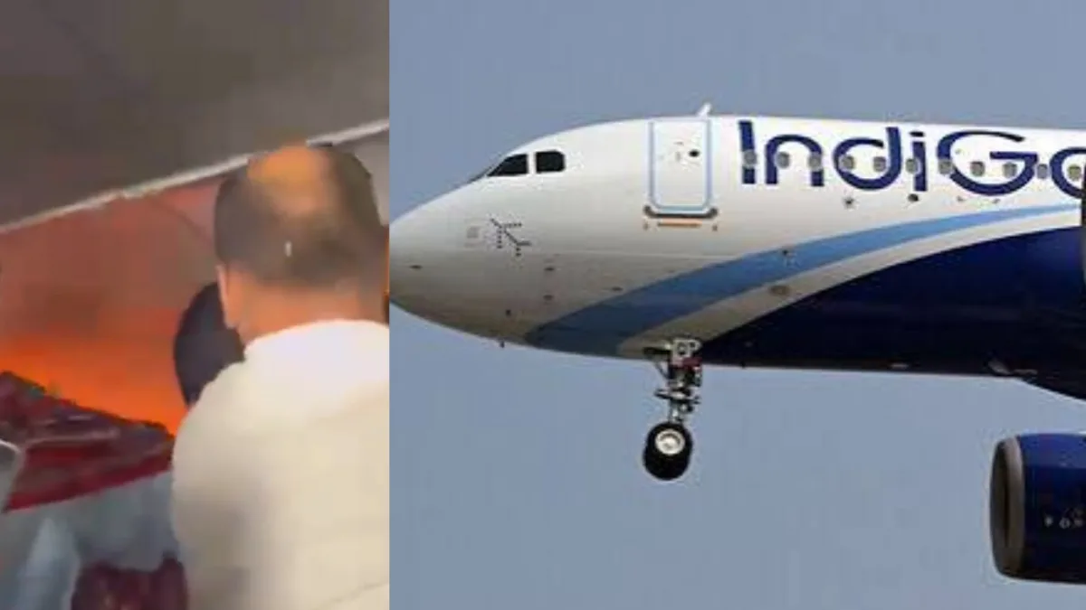 Passengers on a plane reacting to an emergency