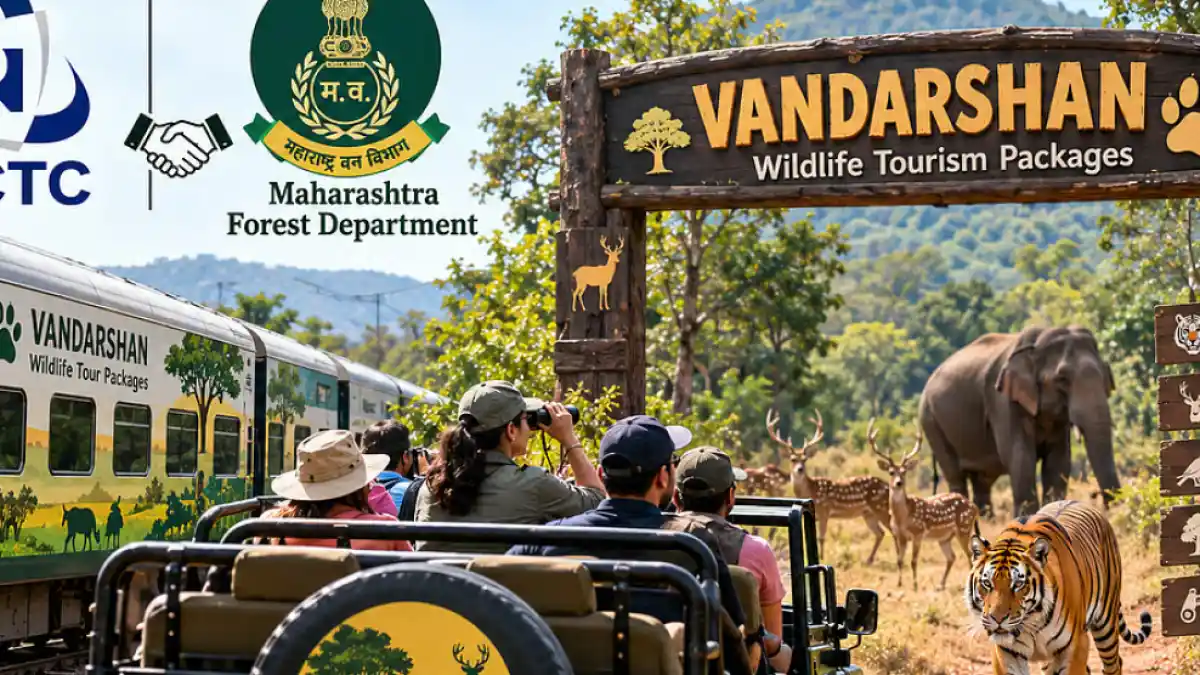 Wildlife enthusiasts on a safari