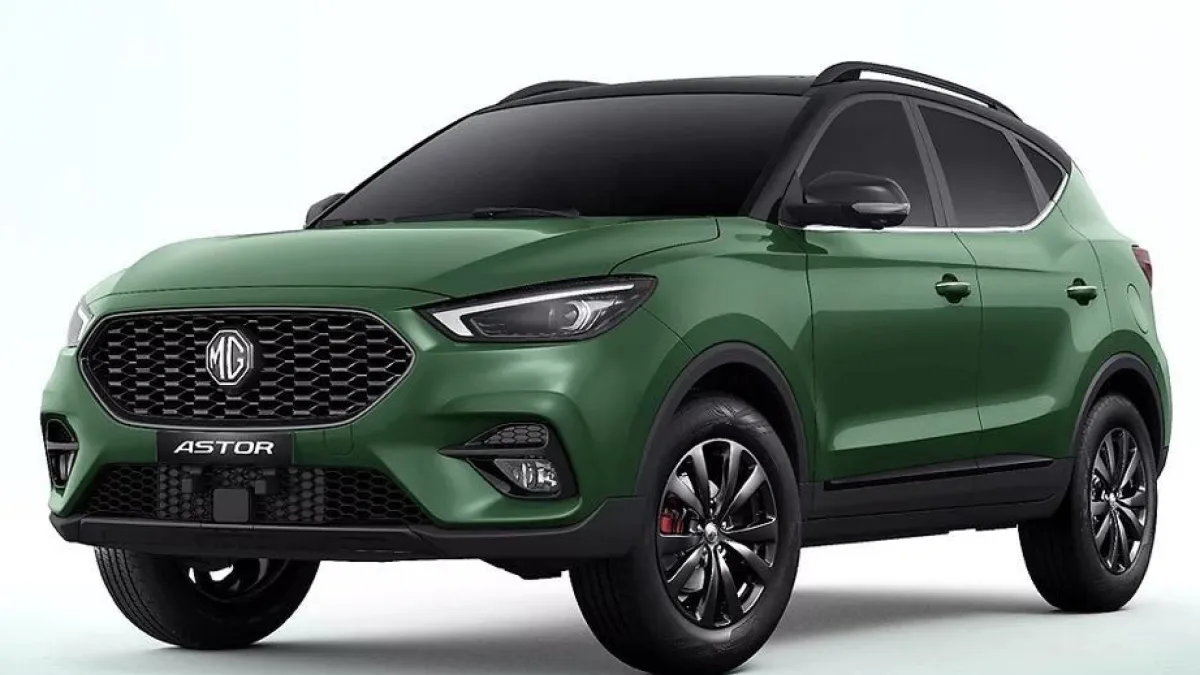 A mid-size SUV on a road