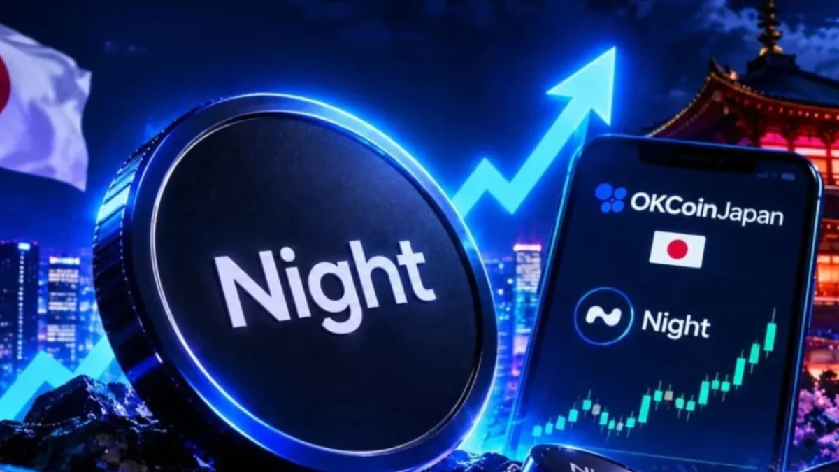 Cryptocurrency trading screen showing Midnight crypto's price surge
