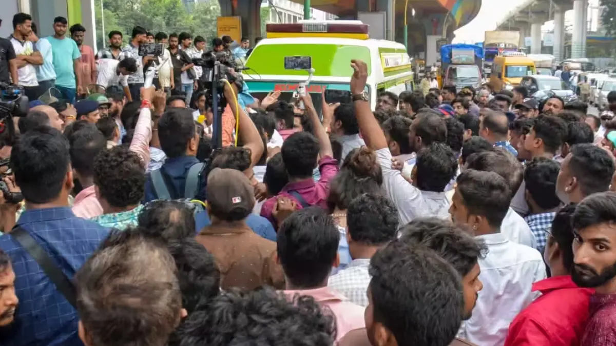 Politician speaking at a rally