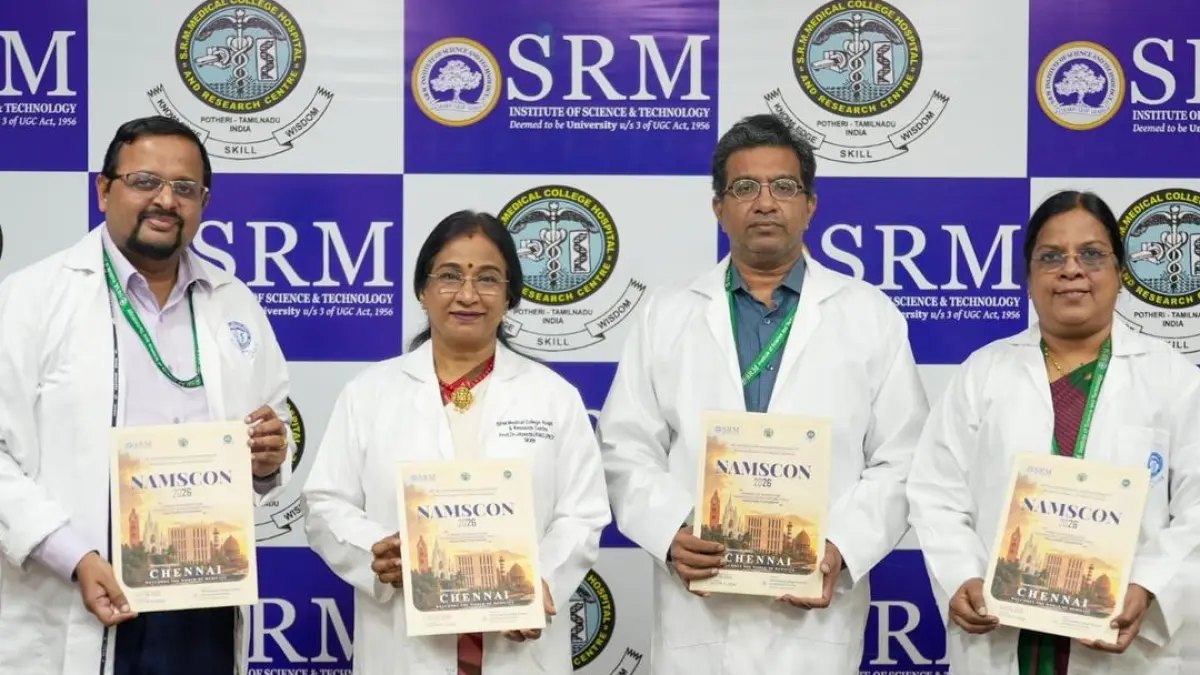 Medical professionals at a conference