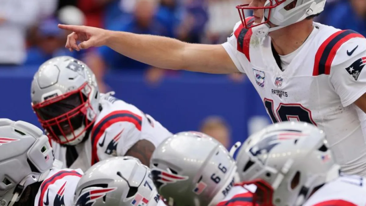 Football players in action during a game