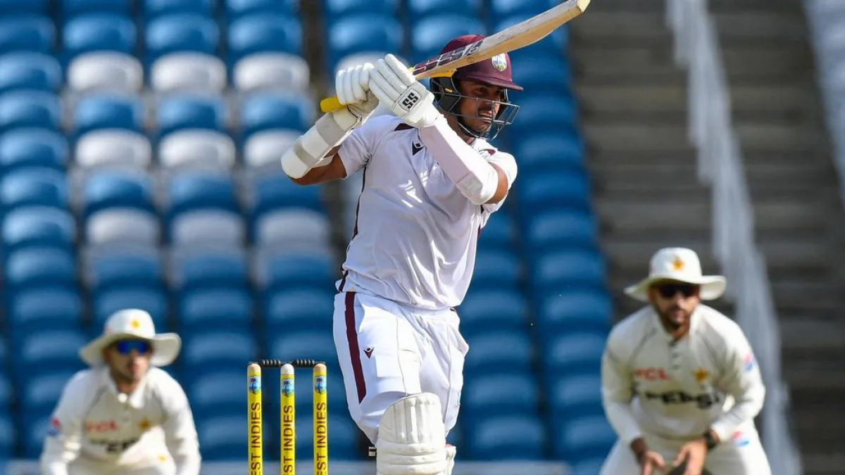 Cricket player in action during a match