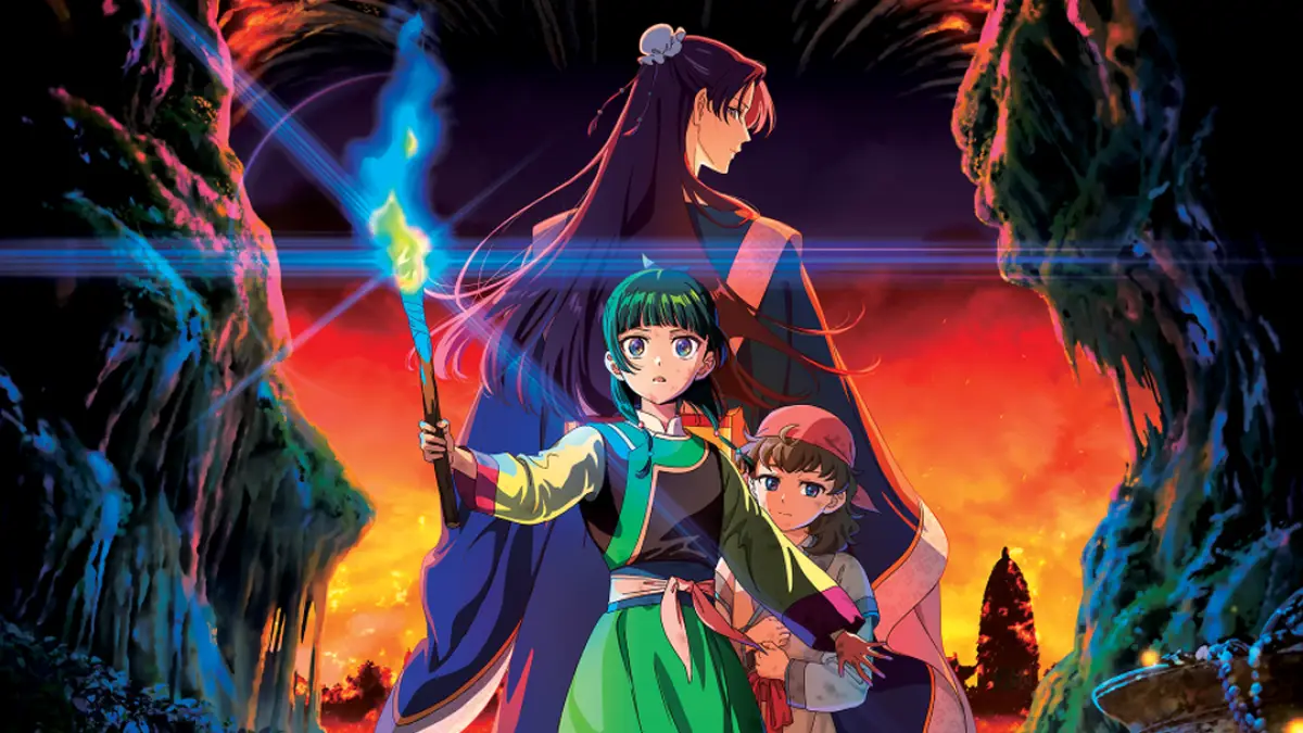 Anime characters in a fantasy setting