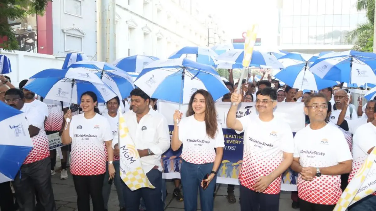 People participating in a walkathon