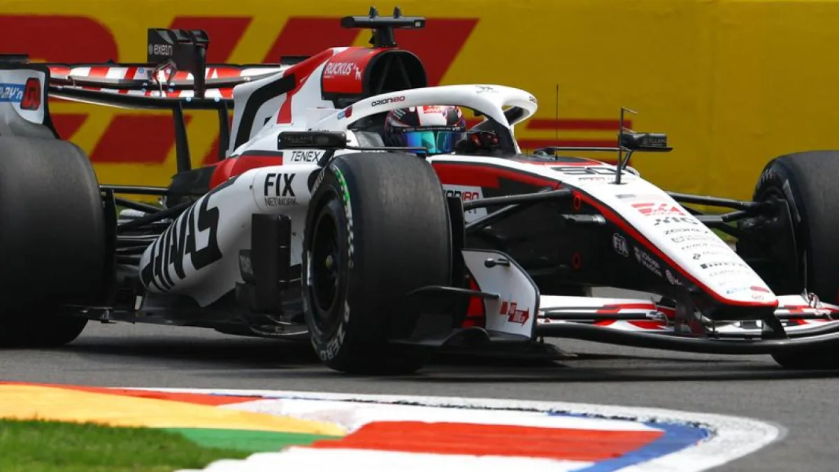 Formula One car on the track